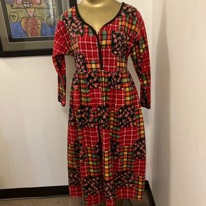 Vintage flannel dress